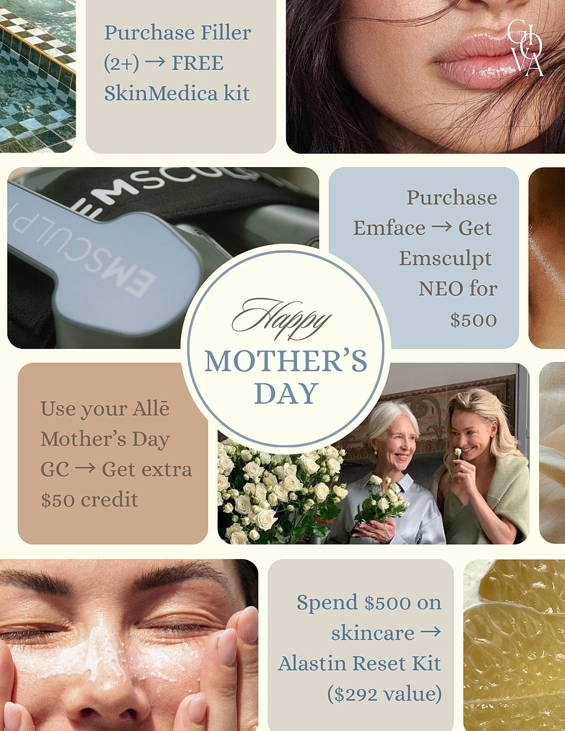 Mother's Day skincare promotions and offers.